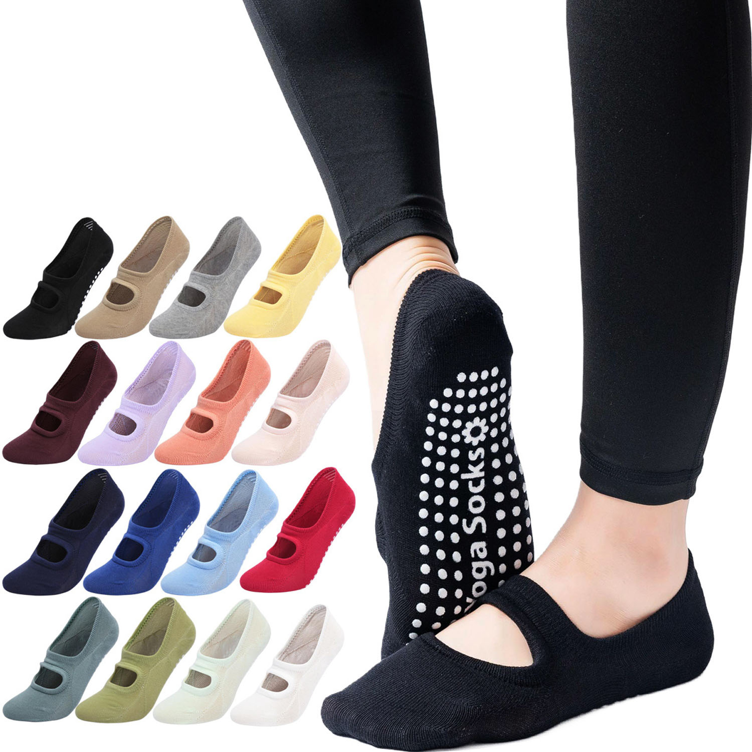 Grip Sock Yoga - Kaus Kaki Yoga Wanita Berkualitas Tinggi