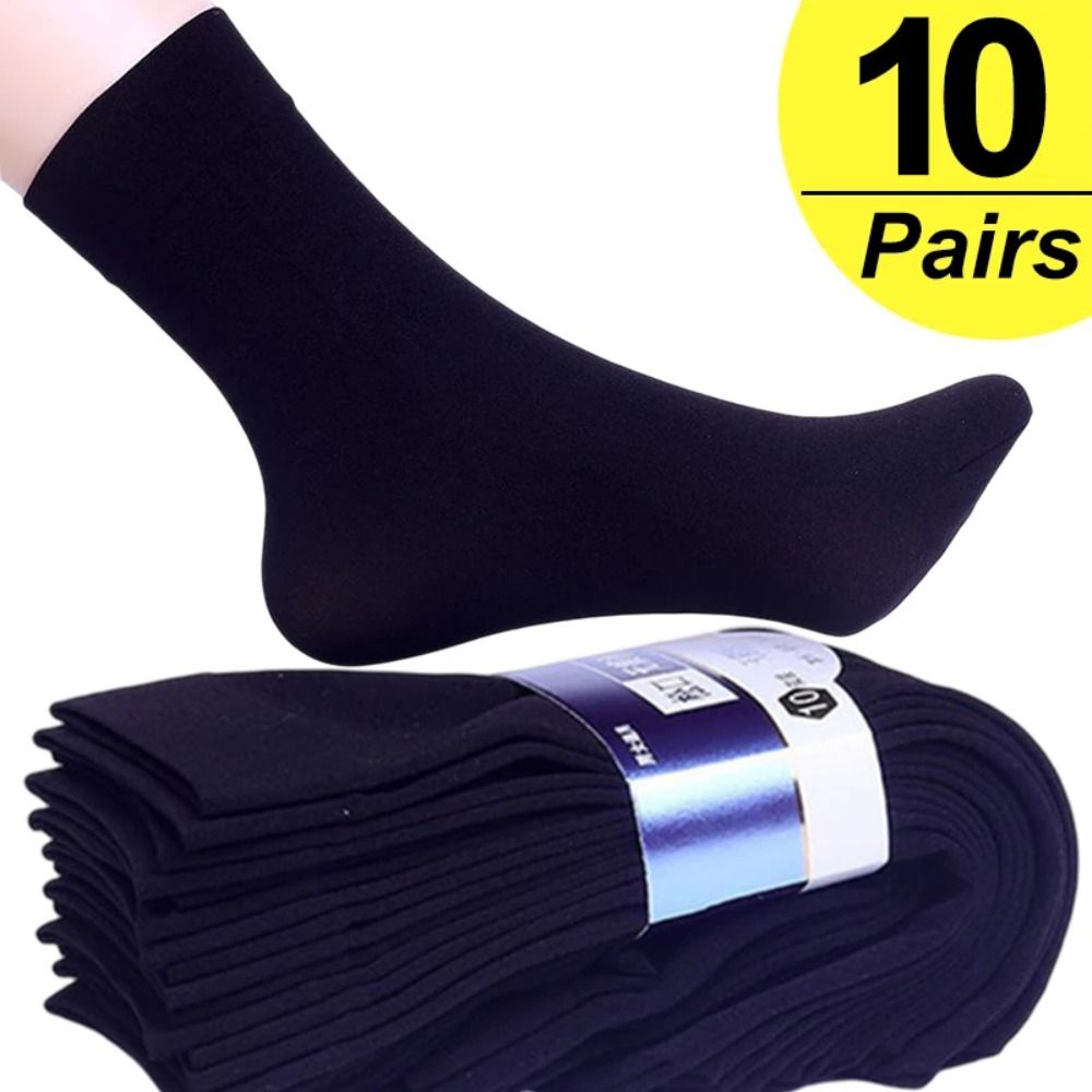 Silk Sock Bamboo - 10 pasang kaos kaki pria baru