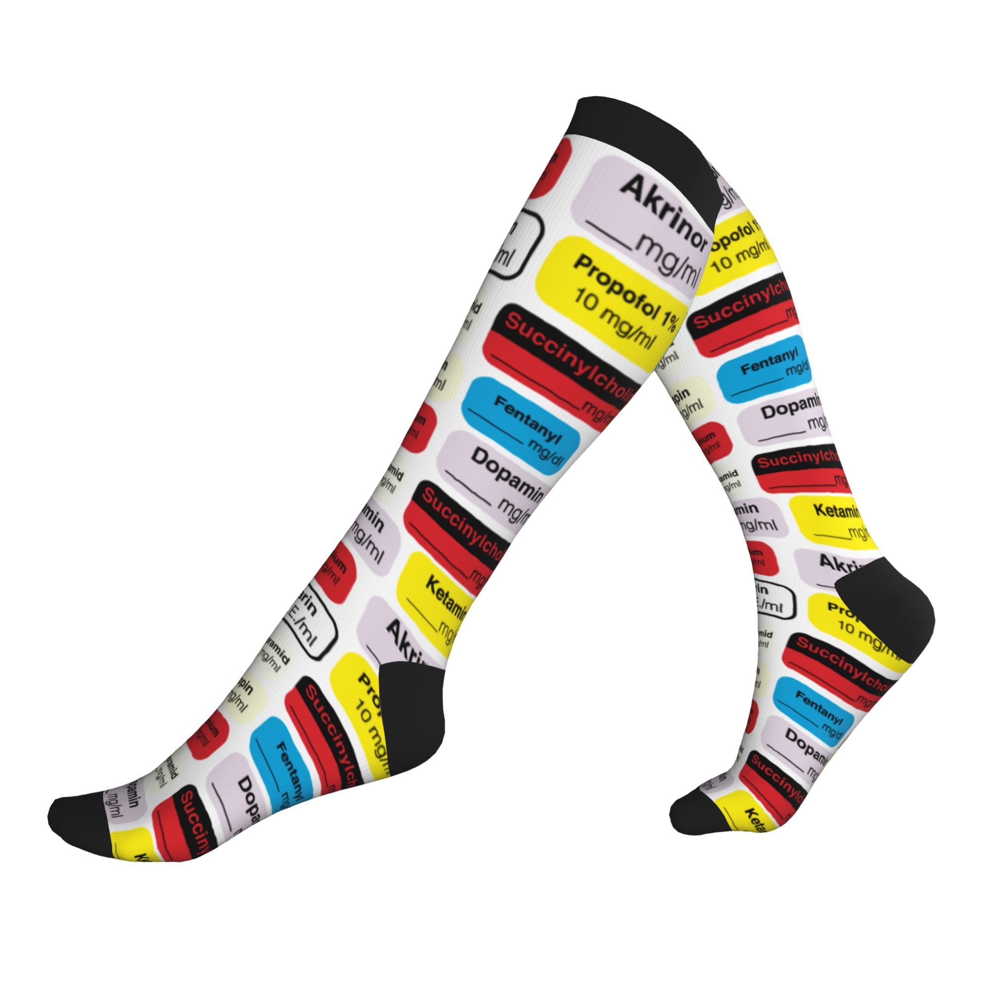 Compression Sock Medical - Label Obat Anestesi Kaus Kaki Kompresi