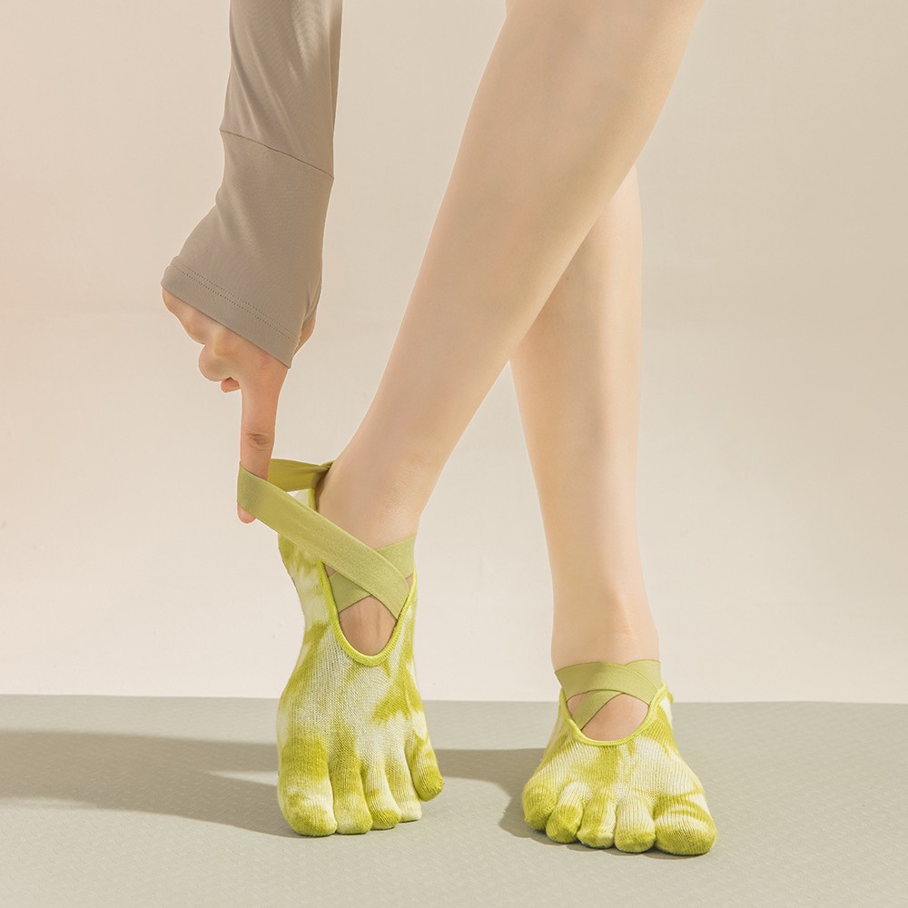 Grip Sock Yoga - Kaos Kaki Yoga Wanita Tie-Dye dengan