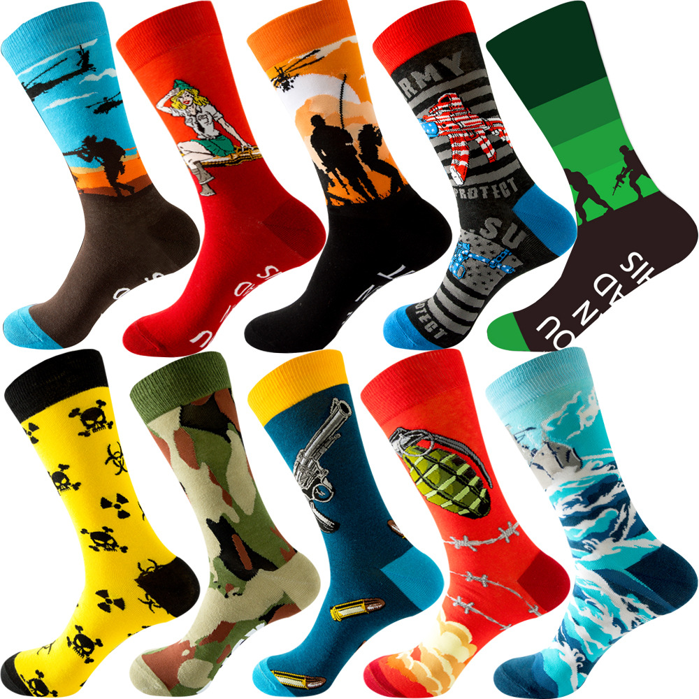 Cotton Crew Sock Pack - 【10 Pasang】 Paket Lot Kaus Kaki