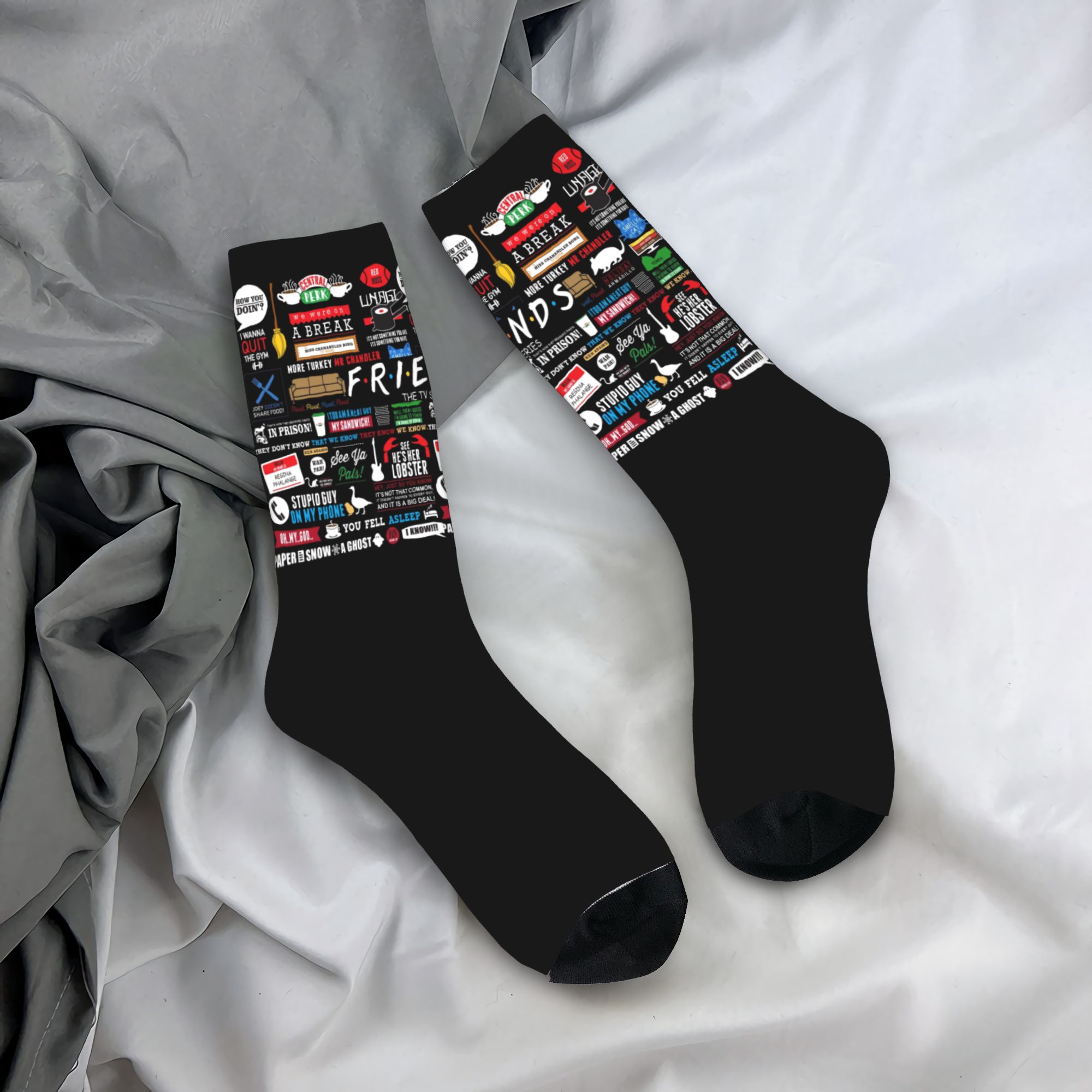 No Show Sock Women - Kaos Kaki Kolase Acara TV Friends