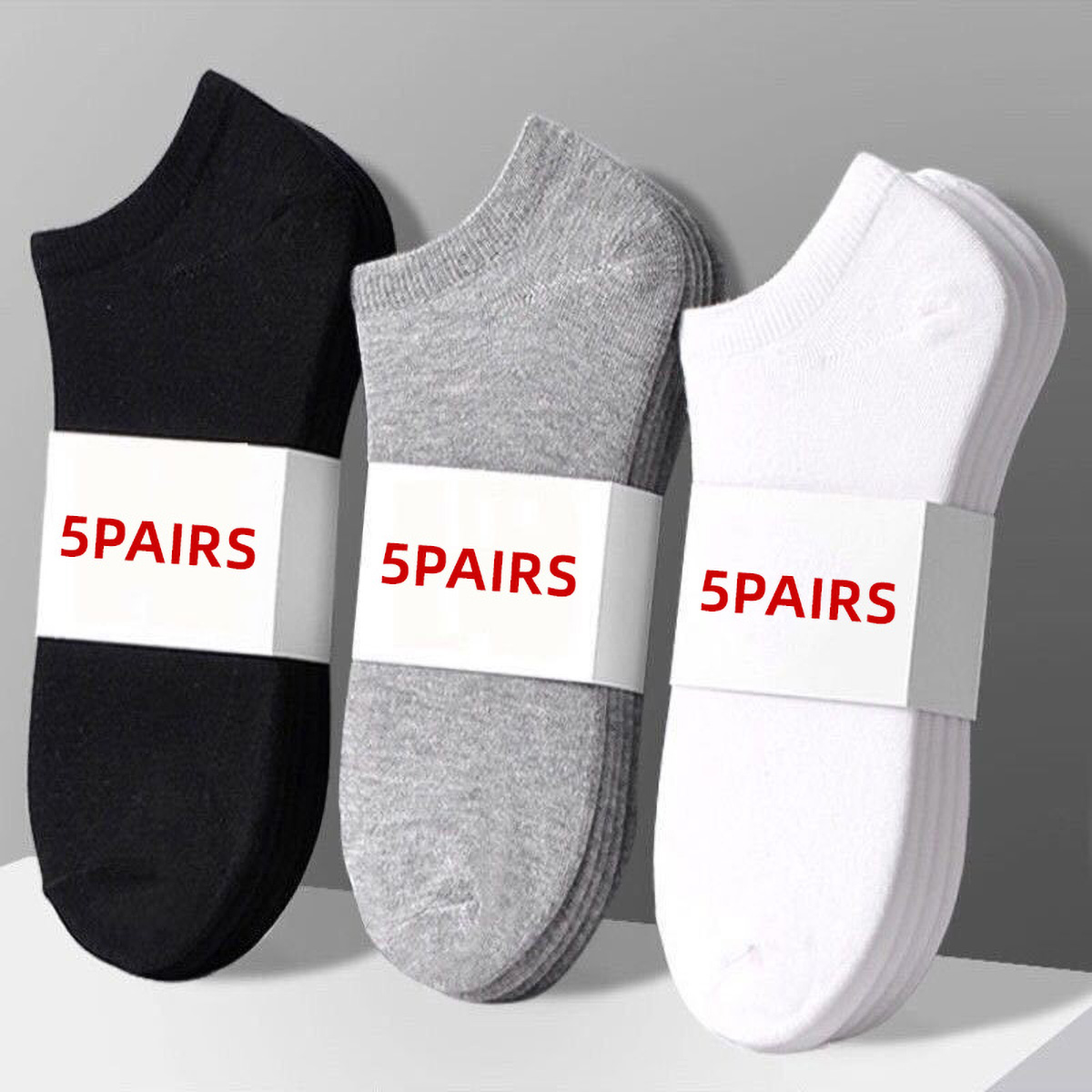 5 Pasang Kaos Kaki Kasual Unis - No Show Sock Women ulasan dan harga