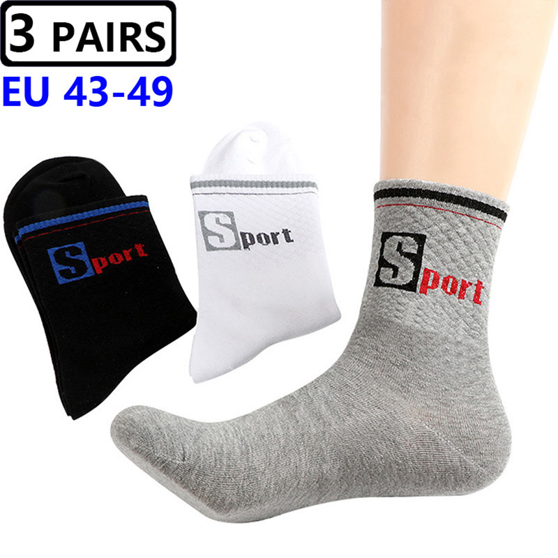3 Pasang/Paket Kaos Kaki Besar - Cotton Crew Sock Pack ulasan dan harga