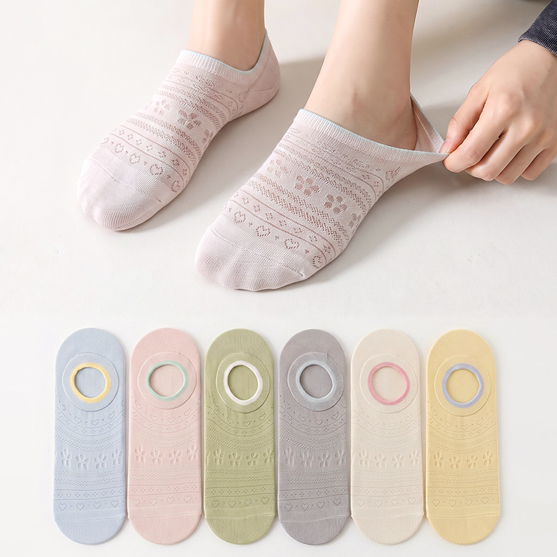 6 Pasang Kaus Kaki Wanita Tak  - Invisibility Sock Loafer ulasan dan harga