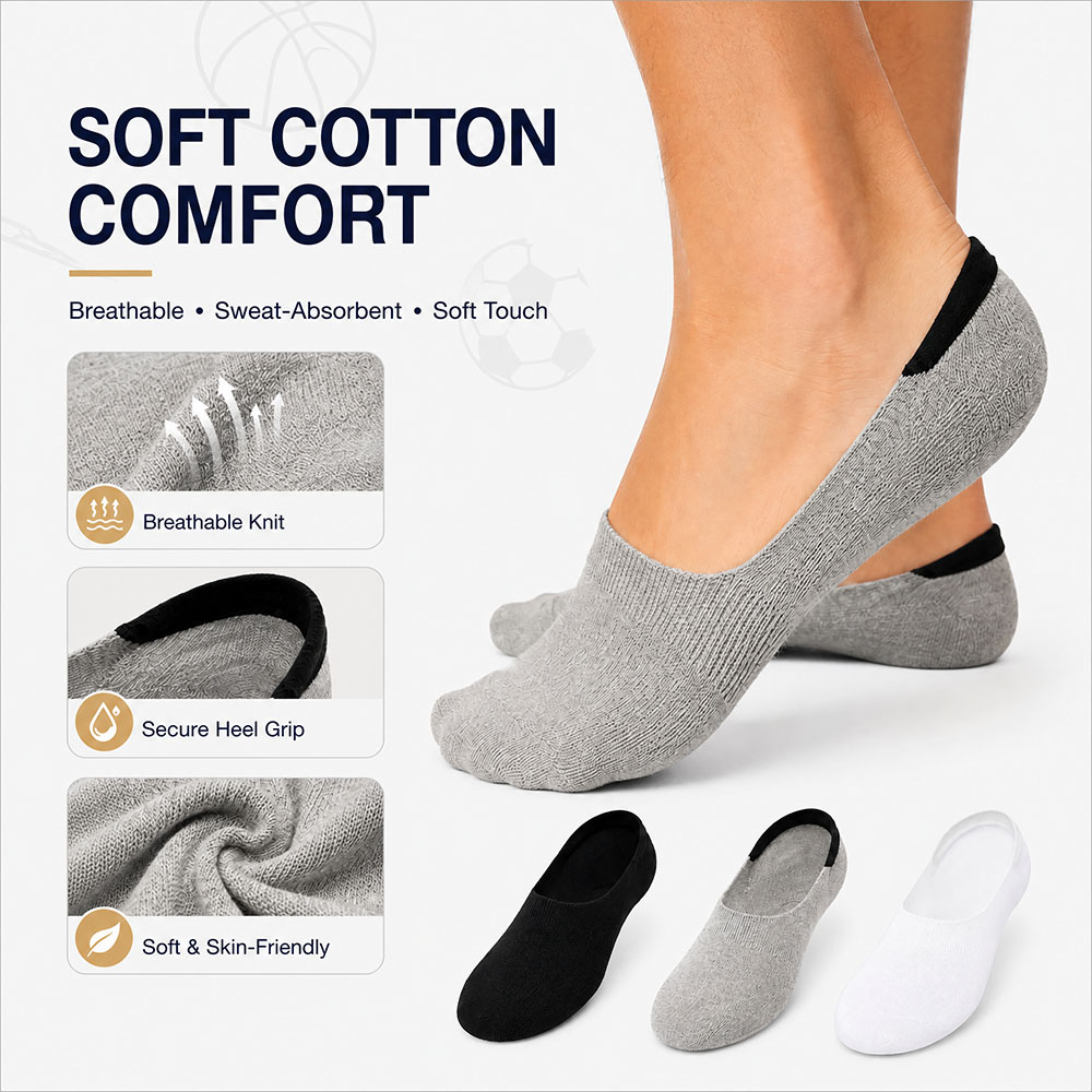 6 Pasang Kaos Kaki Unisex Katu - Invisibility Sock Loafer ulasan dan harga