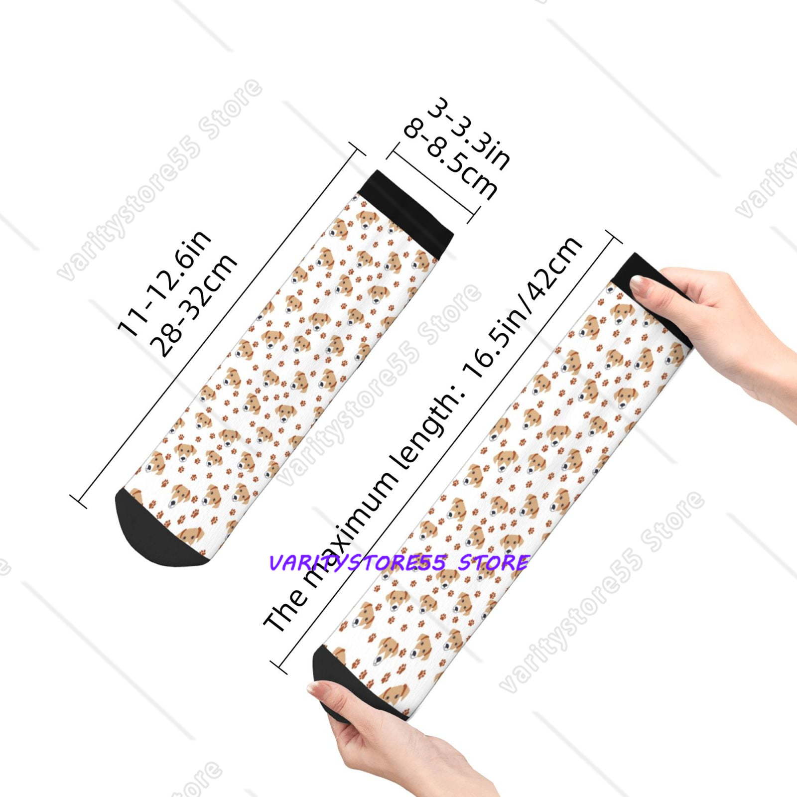 Kaos Kaki Crew Pola Anjing Lab - Athletic Sock Cushion ulasan dan harga