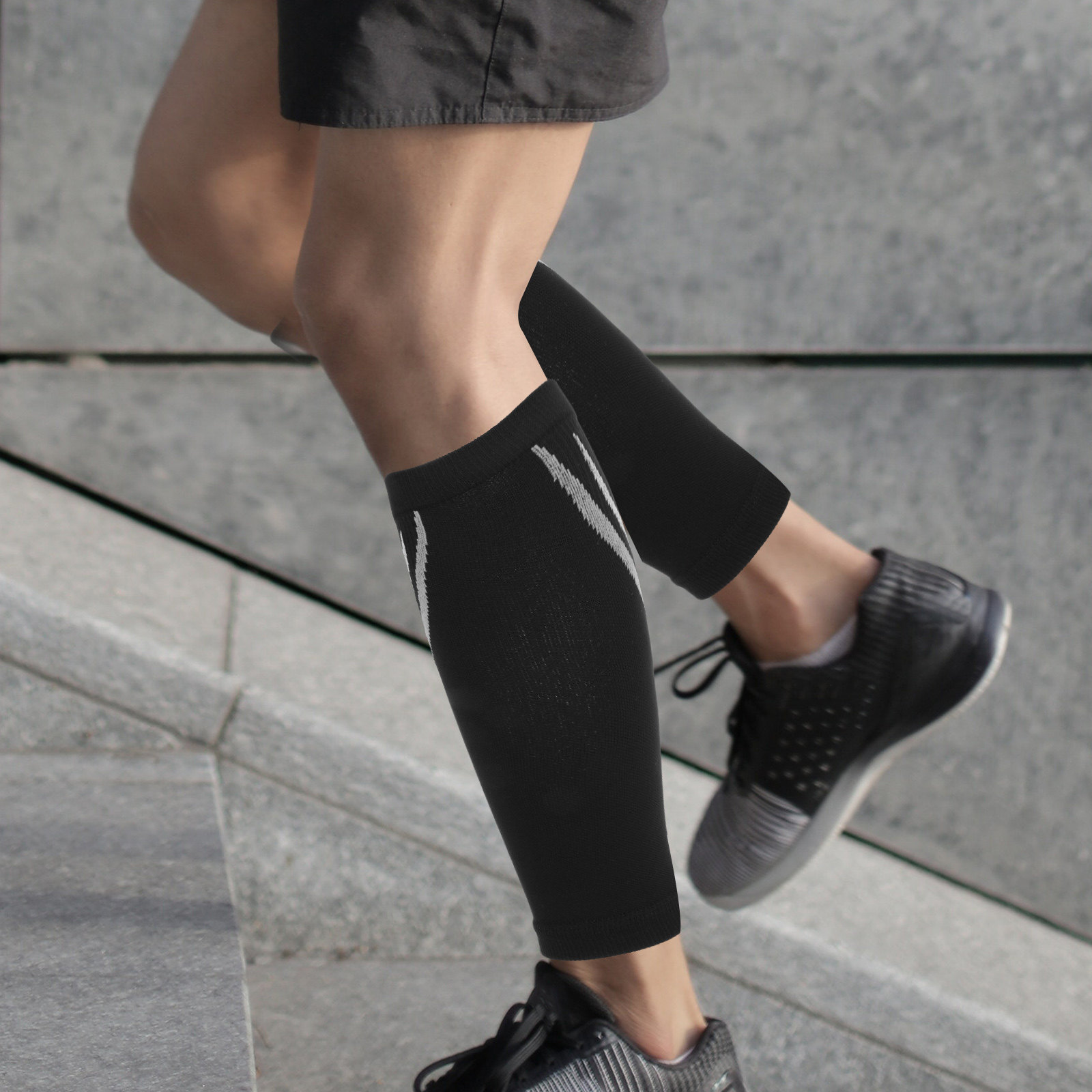 1 Pasang Kaus Kaki Olahraga El - Compression Sleeve Calf ulasan dan harga