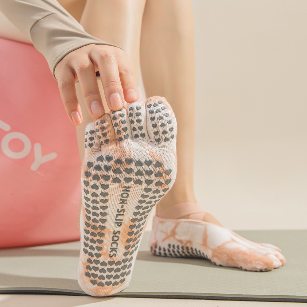 Kaos Kaki Wanita Tie-Dye denga - Grip Sock Yoga ulasan dan harga