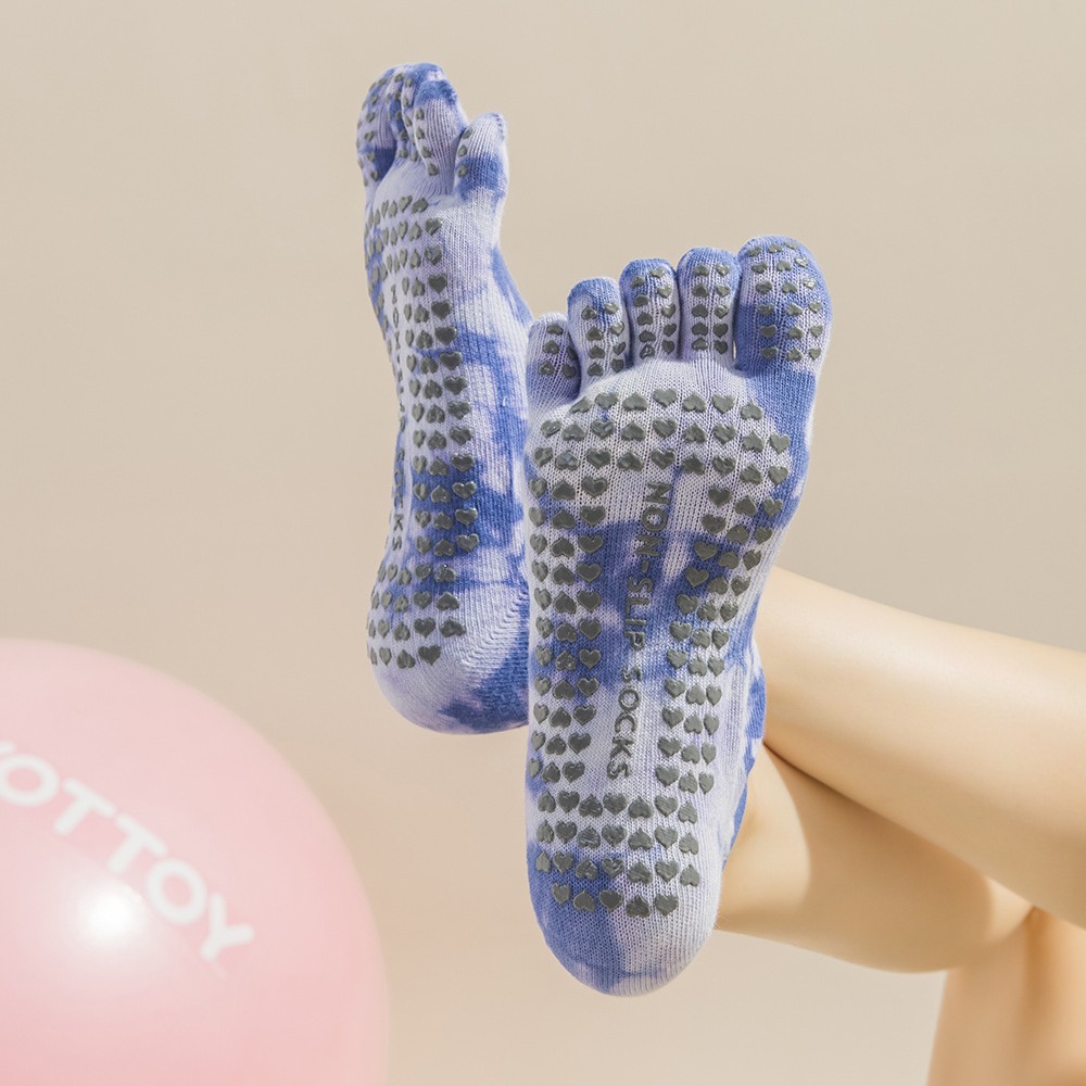Kaos Kaki Wanita Tie-Dye denga - Grip Sock Yoga ulasan dan harga