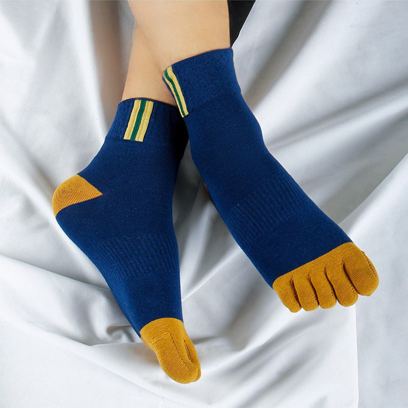 5 Pasang Kaus Kaki Katun Lima  - Toe Sock Split ulasan dan harga