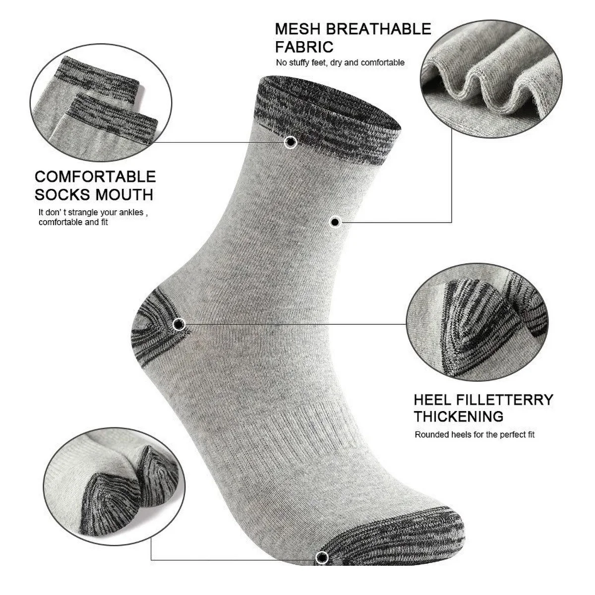 1/5 Pasang Kaus Kaki Atletik P - Athletic Sock Cushion ulasan dan harga