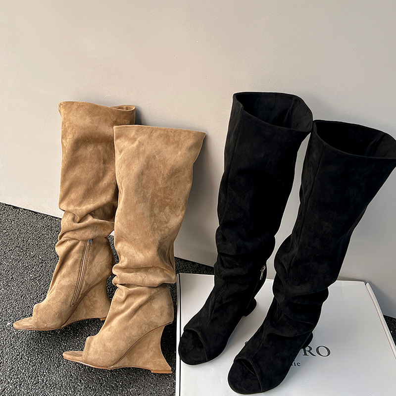 AIYKAZYSDL Sepatu Bot Setinggi - Boot Sock Slouchy ulasan dan harga
