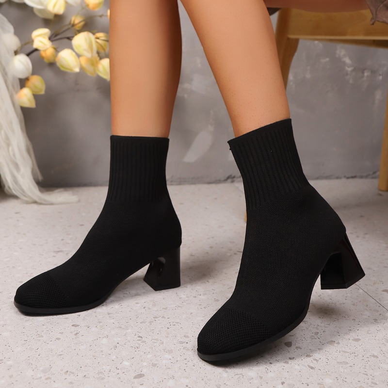 Sepatu Bot Wanita Model Rajut  - No Show Sock Women ulasan dan harga