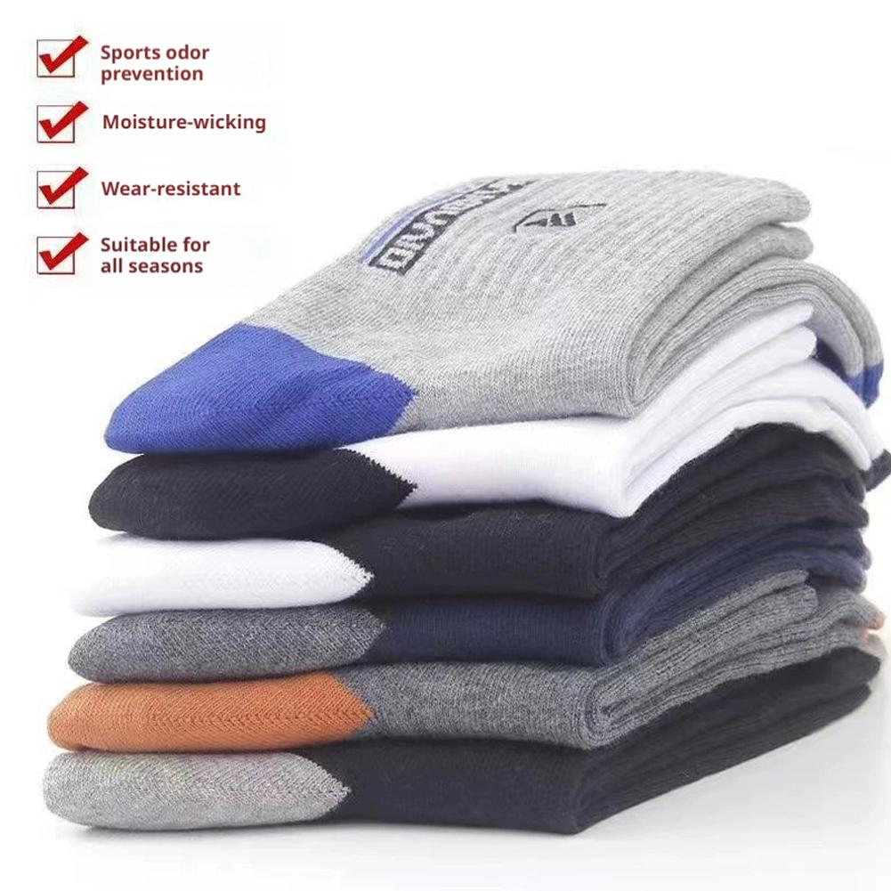 5 Pasang Kaos Kaki Pria Anti B - Cotton Crew Sock Pack ulasan dan harga