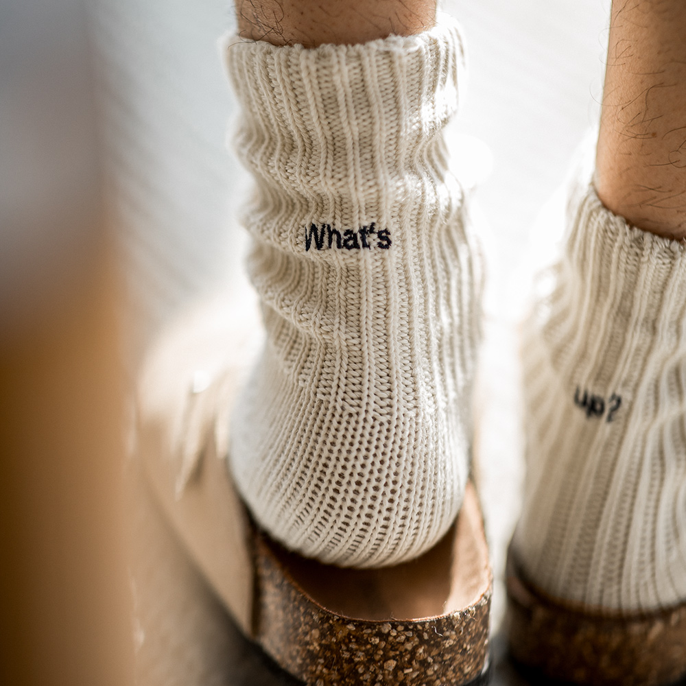 Maden kaus kaki rajut bordir k - Cotton Crew Sock Pack ulasan dan harga