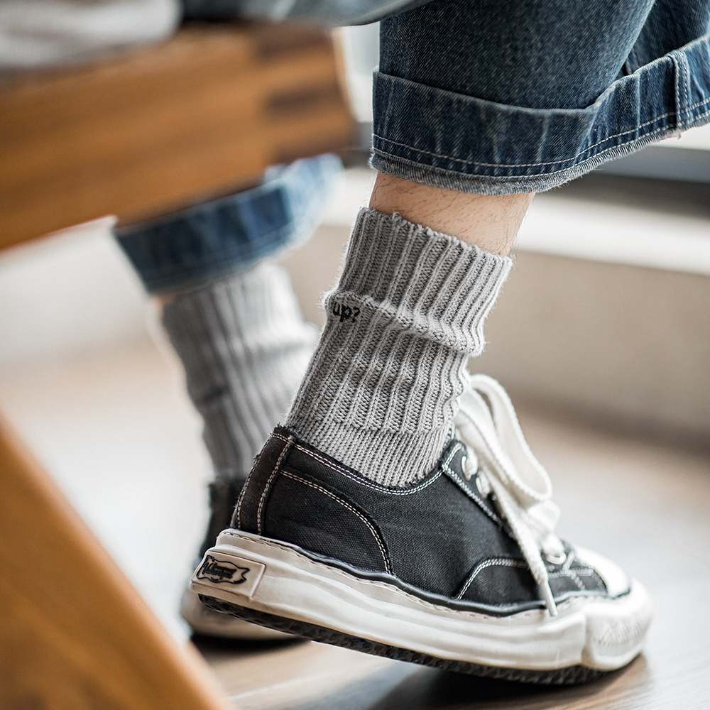 Maden kaus kaki rajut bordir k - Cotton Crew Sock Pack ulasan dan harga