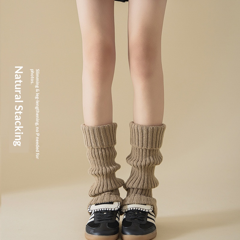 Penghangat Kaki Rajut Bergaris - Boot Sock Slouchy ulasan dan harga