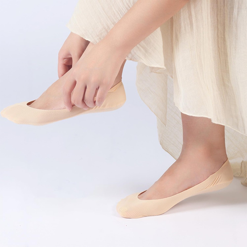 6 Pasang Kaus Kaki Wanita Anti - Invisibility Sock Loafer ulasan dan harga