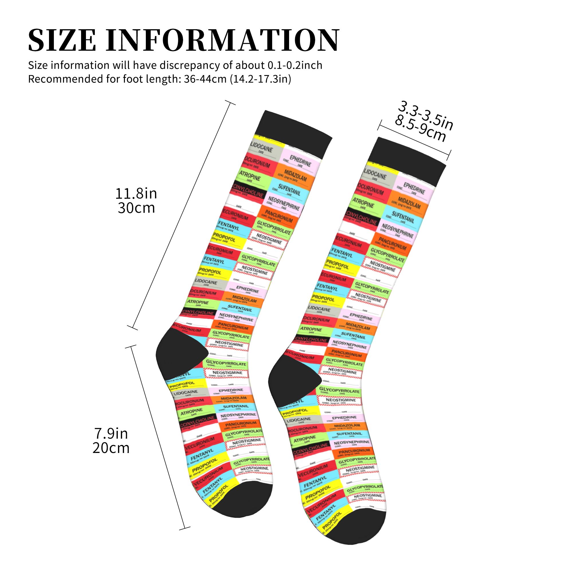 Kaus Kaki Label Obat Anestesi  - Compression Sock Medical ulasan dan harga