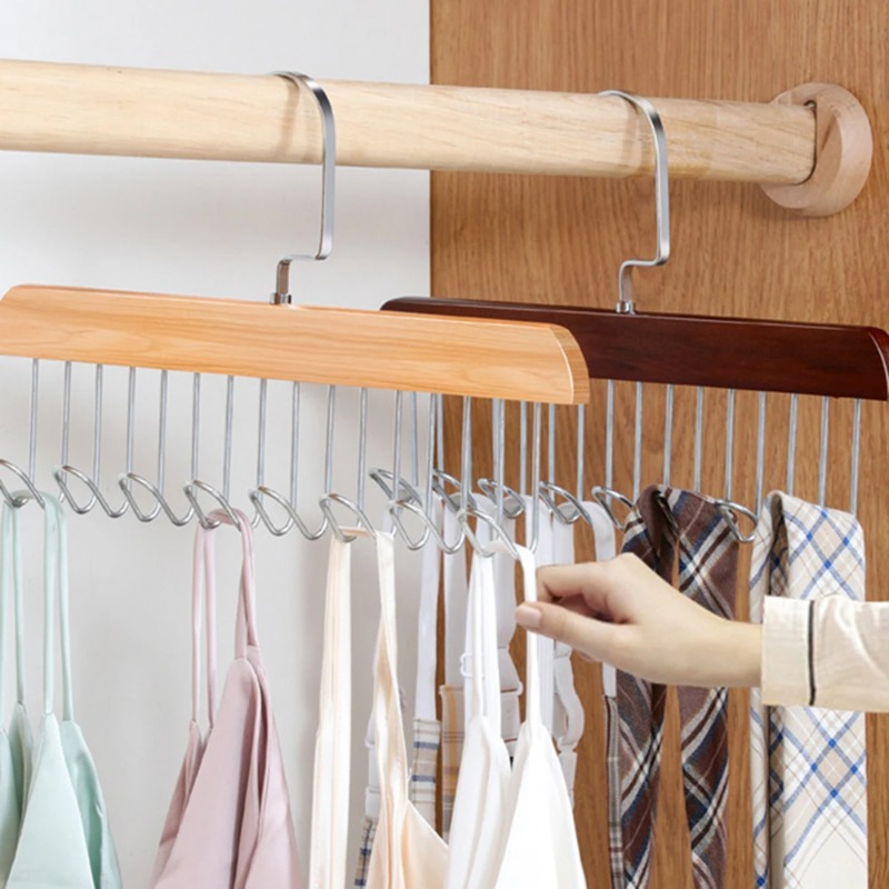 Gantungan Delapan Kait Kayu So - Sock Organizer Tray ulasan dan harga
