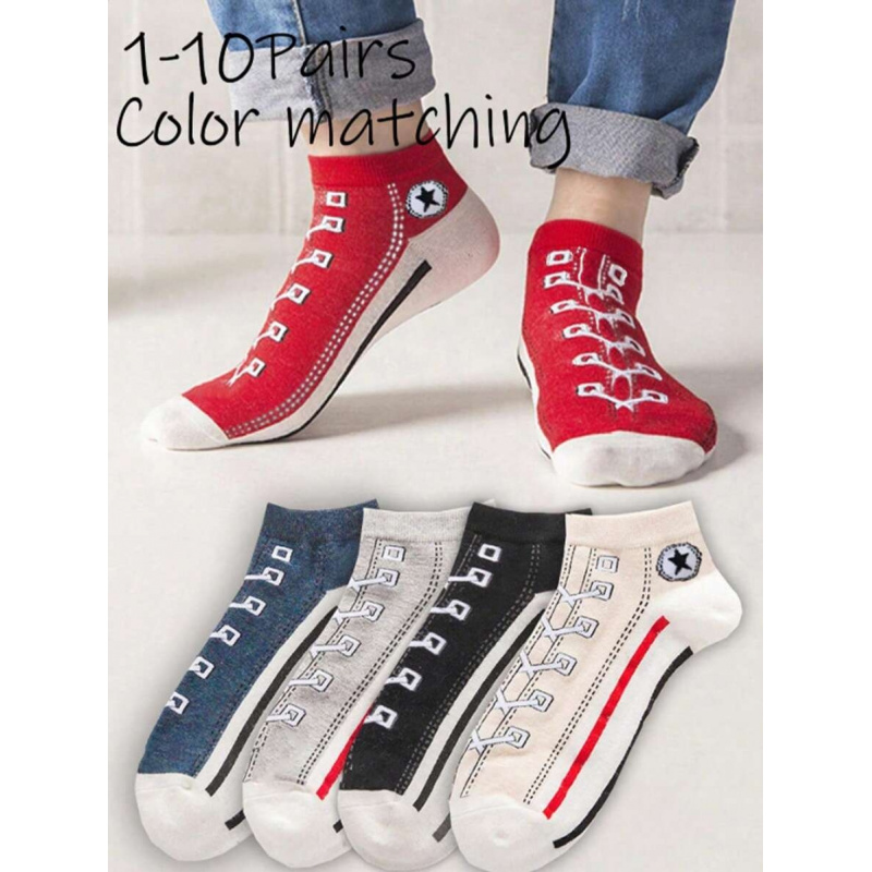 5/10 Pasang Kaus Kaki Pendek M - Ankle Sock Low Cut ulasan dan harga