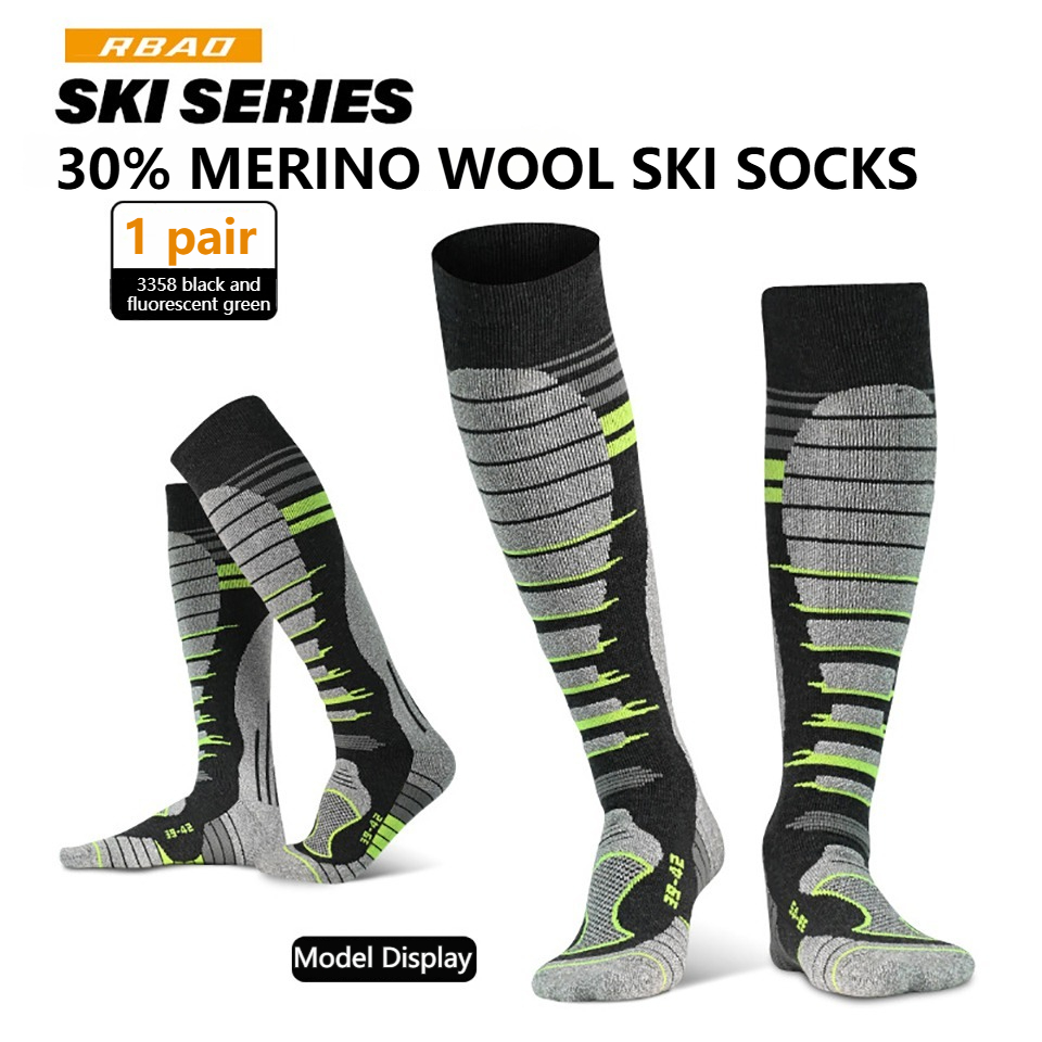 GTUBIKE 1 Pasang Kaos Kaki Ski - Wool Hiking Sock ulasan dan harga