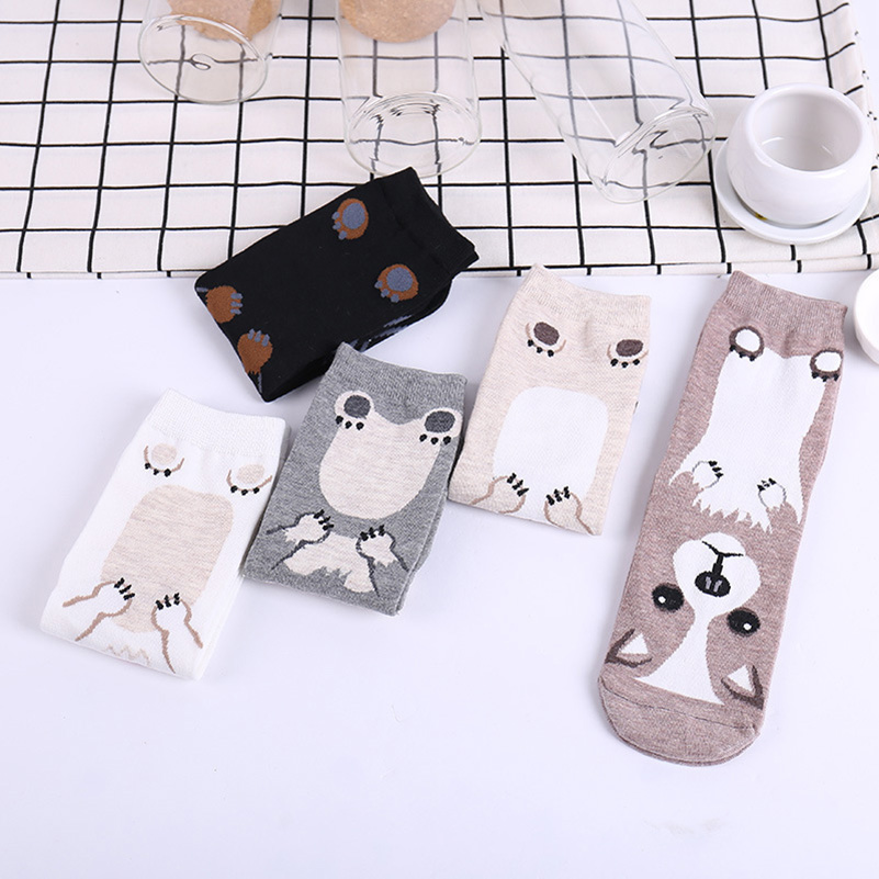 5 Pasang/Pak Kaus Kaki Anjing  - Cotton Crew Sock Pack ulasan dan harga