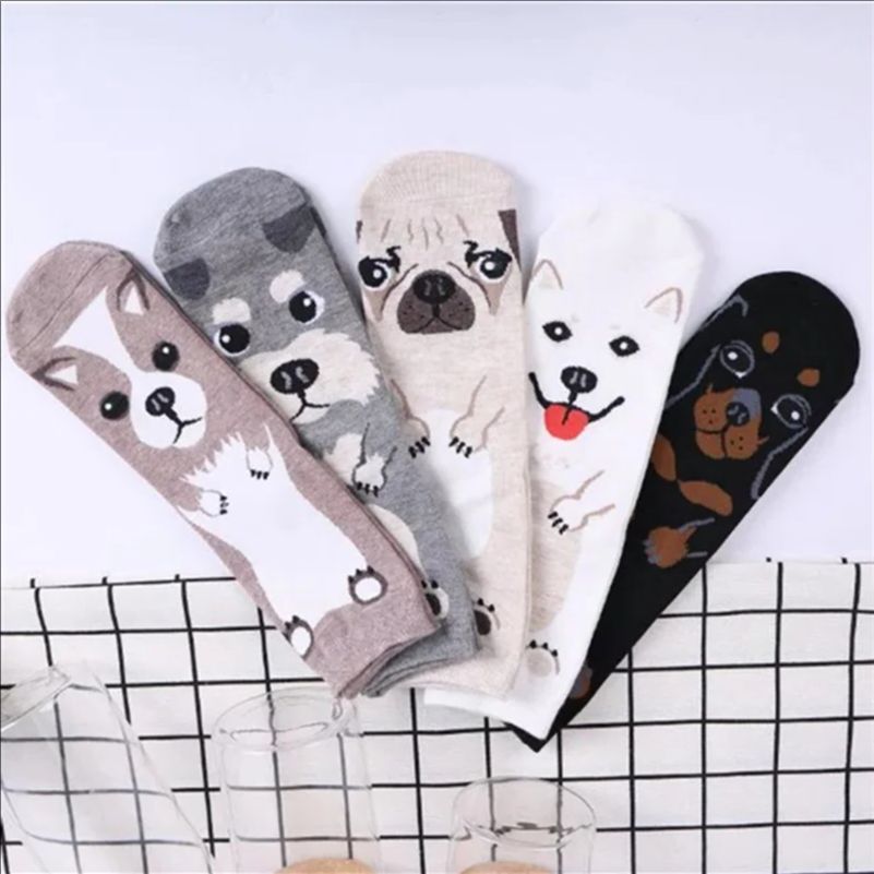 5 Pasang/Pak Kaus Kaki Anjing  - Cotton Crew Sock Pack ulasan dan harga