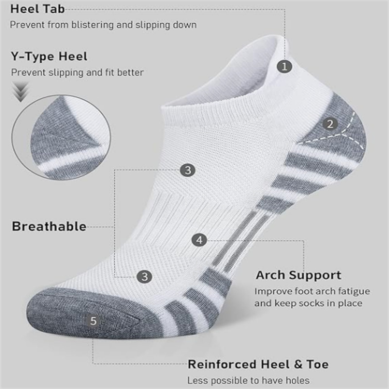 12/24 Pasang Kaos Kaki Lari At - Athletic Sock Cushion ulasan dan harga