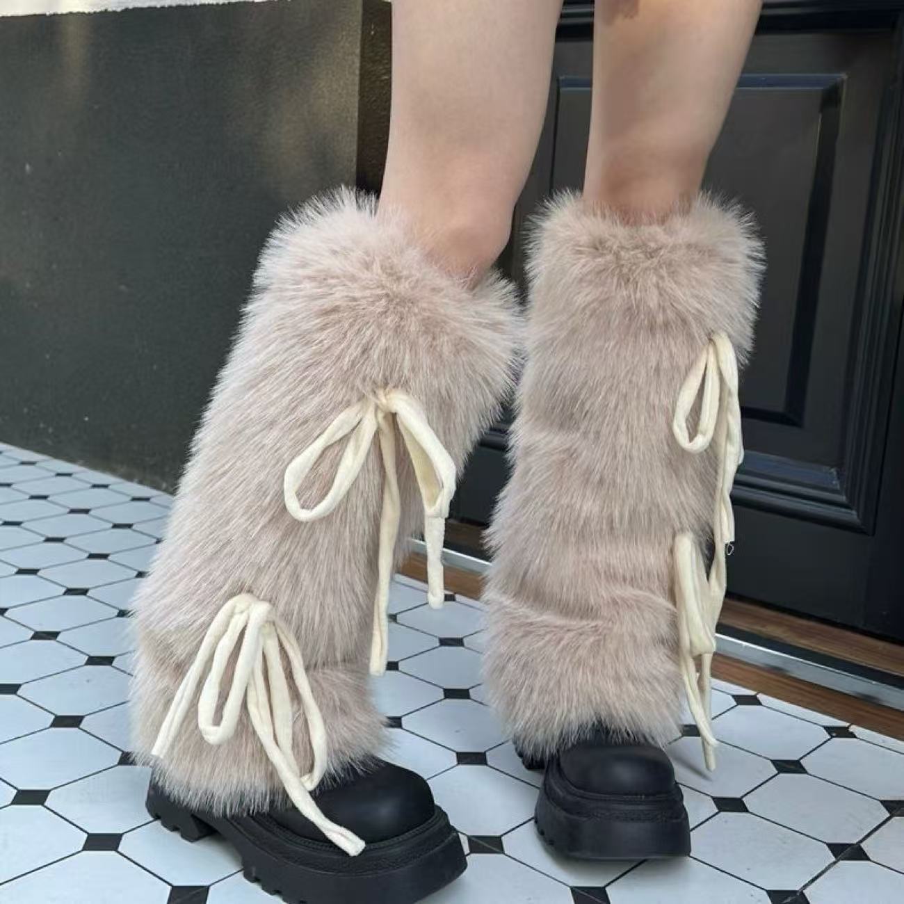Penghangat Kaki Bulu Imitasi u - Boot Sock Slouchy ulasan dan harga