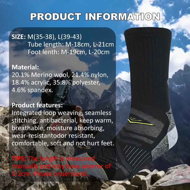 Kaus Kaki Wol Merino untuk Hik - Wool Hiking Sock ulasan dan harga