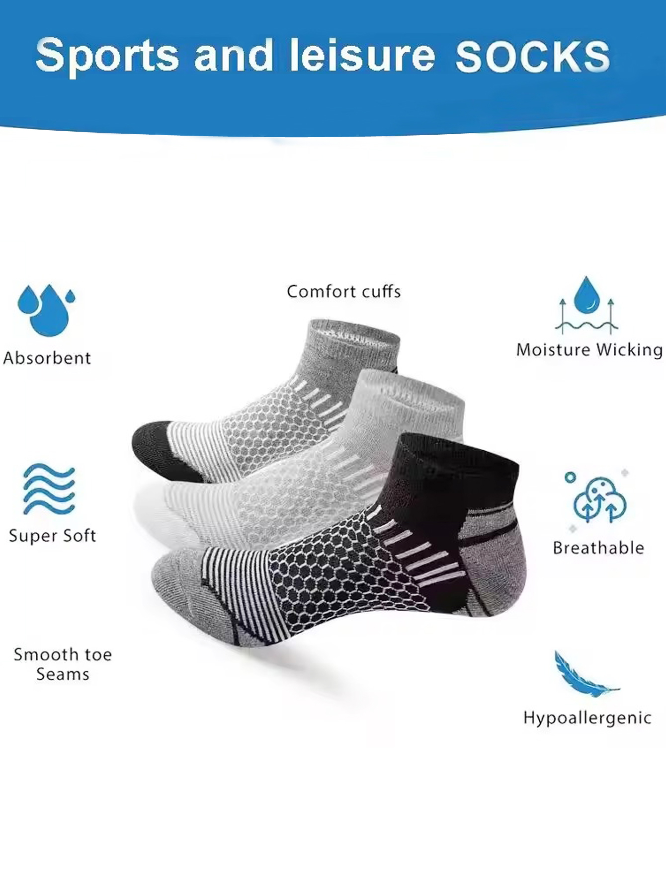 6 Pasang Kaus Kaki Pria Model  - Ankle Sock Low Cut ulasan dan harga