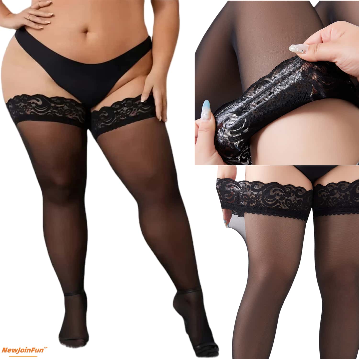 5 pasang Stoking Setinggi Paha - Thigh High Sock Stay Up ulasan dan harga